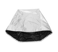 JEWEDECO Boat Seat Rain Cover Folding Seat Protector Polyester Silver