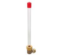 JEWEDECO Boiler Water Level Gauge with High Transparency Acrylic Tube and Metal Thread 1/4" for Commercial and Home Use, Simple Installation and High Temperature Pressure Resistance Liquid