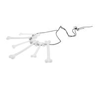 JEWEDECO Bone Necklace Lightweight Plastic Pendant Chain Halloween with Unique Creative Design for Advertising and Public Relations Plan Accessories