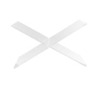 JEWEDECO Bookshop Reading Rack Book Rest Rack 7.86x4.32x4.32in Acrylic X-Shaped Displaying Plates Certificates Stand for Reading Students Painters