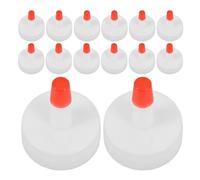 JEWEDECO Bottle Caps Lid Replacement 2.8cm Diameter 50pcs White for with Pp Material for Efficient Dispensing and Seal Mineral Water Bottles