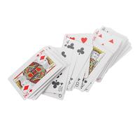 JEWEDECO Braille and Large-Print Game Cards Plastic Deck with Convenient Size Assorted Colour for Blind Adults Visually Impaired Enjoying Family Gatherings and Bridge Random Color