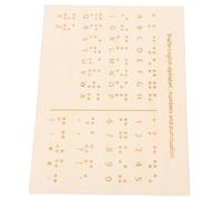 JEWEDECO Braille Learning Board Blind People's Essential Gadgets Wood Number and Letter Board