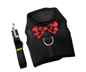 JEWEDECO Breathable Dog Harness Vest for Small Pets with Comfortable Nylon Material and Adjustable Chest Strap, for Exploring The Outdoor World and Getting More Exercise
