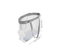 JEWEDECO Breathable Mesh Cat Carrier Tote Bag with See-through Panels, Portable Soft-sided Sling Carrier 35x32x18cm for Daily Walks, Vet Visits, and Outdoor Travel