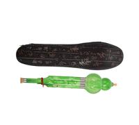 JEWEDECO C Key Gourd Hulusi Flute Leather Case Student Beginner Chinese Musical Instrument Resin Material Traditional Yunnan Style