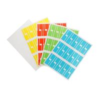 JEWEDECO Cable Marker Self-Adhesive Stickers for Network Cables Grease-Proof Synthetic Paper Labels 600pcs on 20 Sheets for Factory Wiring and Home Use
