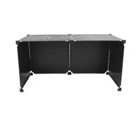 JEWEDECO Cat Litter Box Splash Guard DIY Privacy Screen High Wall Urine Shield for Open Top Pan Cat Litter Pee Shield