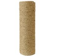 JEWEDECO Cat Scratching Post Wooden Rope Cat Scratcher Climbable Bite-resistant Straight Natural Wood Rope Post Can Be Tied to Furniture Or Flower Pots