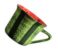 JEWEDECO Ceramic Coffee Mug with Vibrant Underglaze Colours Unique Design with Watermelon Pattern, 180ml Practical and Versatile Beverage Cup Enhancing Aesthetic for Breakfast or Tea Time