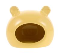 JEWEDECO Ceramic Hamster House Hideout for Small Pets with Easy to Clean Design and Private Hideaway, Animal Shaped Cave Style, Cooling Nest for Summer Use with Playful Visual Appeal