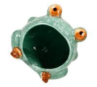 JEWEDECO Ceramic Material Pets Hamster Cooling with Nest Small for Frog Shape Design, Safe and Hideout Random Color for Hamsters and Small Animals