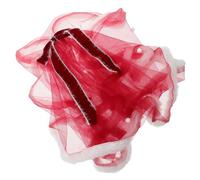 JEWEDECO Christmas Bows Decoration Red Mesh Bow Hair Accessory for Women Festive Headpiece for Holiday Parties and Photoshoots for Christmas Celebrations