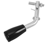 JEWEDECO Classic 1.2cm Hole Diameter Fireplace Door Handle Black Metal and Plastic Safe Operation Universal Fit for Boilers and Coal Furnace Heating Accessories