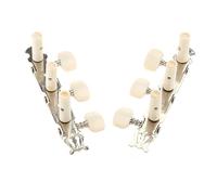 JEWEDECO Classical Guitar Tuners 3+3 Acrylic Round Head Tuning Pegs Set, Plastic Shaft String Machine Heads for Acoustic and Classical Guitars, Left and Right Side Replacement Parts Random Style