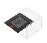 JEWEDECO Clear Viewing Acrylic Spider Enclosure with All-around Ventilation for Small Insects and Reptiles Transparent Terrarium Case for Jumping Spiders Snails and Stick Insects