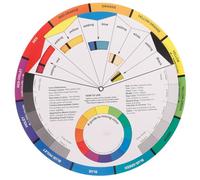 JEWEDECO Color Learning Wheel Paper Chart with Gradient Effects and Accurate Color Representation for Designers and Painters Paint Mixing Guide for Art and Craft Classes
