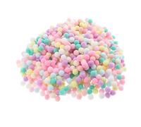 JEWEDECO Colorful Decorative Pompom Balls for DIY Crafts Lightweight Fluffy Polyester Pom Poms for Clothing Hats Shoes Pastel Assorted Fluffy Balls Pack for Creative Crafting and