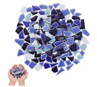 JEWEDECO Colorful Irregular Ceramic Mosaic Tiles for DIY Crafts and Home Decor Safe Crafting Pieces in Vibrant Assortment for Creative Projects and Garden Pathways Pack