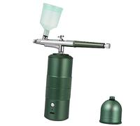 JEWEDECO Cordless Mini Airbrush Compressor Kit Rechargeable Handheld Sprayer with Skid Grip USB Charging High Pressure for Makeup Nail Art Tattoo Modeling and Skin Hydration
