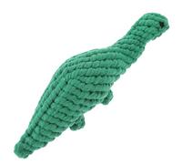 JEWEDECO Cotton Rope Dog Chew Dinosaur Shape Interactive Teething for Puppies and Dogs Indoor Pet Chewing for Breeds Bright Color Animal Design to Promote Healthy Play and Dental Care