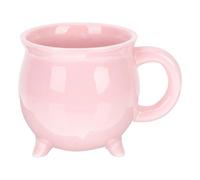 JEWEDECO Creative 3D Ceramic Mug Halloween Witch Cauldron Design Decorative Coffee Drinking Cup 450ml Capacity for Home and Coffee Shop Use