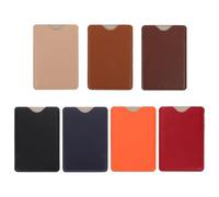 JEWEDECO Credit Card Protector Sleeve Suitable for Men and Women for Travel Use 7pcs Pu Leather with Anti-Theft and Magnetic Loss Prevention Features, Portable Bank Card Holder