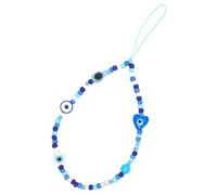 JEWEDECO Crystal Phone Strap Mobile Phone Chain Lightweight and Easy to Install with Fixing Rope Stylish Rainbow Gradient Wrist Lanyard for Everyday Use