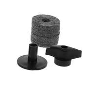 JEWEDECO Cymbal Replacement Accessories and Easy Installation with Noise Reduction Random Color 2pcs Felts and Plastic Sleeves Black Felt Washers Suitable for Concert Percussion Use