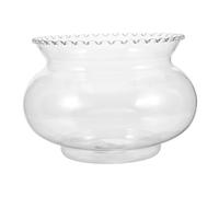 JEWEDECO Desktop Betta Tank 900ml Small Plastic Aquarium Fish Bowl with Decorative Edge, Mini Goldfish and Turtle Tank for Office and Home Aquatic Plants