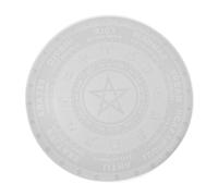 JEWEDECO Divination Mirror Silicone Mold for DIY Crystal Epoxy Resin Flexible High Transparency Constellation Tray Mold Reusable Simple Reverse Mould for Craft Making