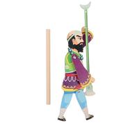 JEWEDECO DIY Shadow Puppetry Handicraft Kit Classic Chinese Style Wood Shadow Puppet Set Lightweight and Easy to Store for Decoration and Collectible Work