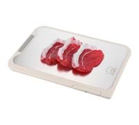 JEWEDECO Double-Sided Small White Food Grade 304 Board Non-Slip Fruit and Vegetable Prep Board for Kitchen Food Preparation