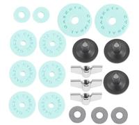 JEWEDECO Drum Cymbal Clutch Eva Pads Set 21 Pieces Drum Set Accessories Non-slip Eva Pad
