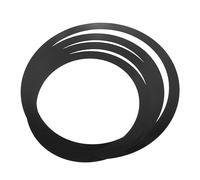 JEWEDECO Drum Practice Mute Kit 4pcs Black Snare Drum Dampening Rings Set for 10/12/14/16 Inch Silence Pads for Practice