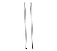 JEWEDECO Drum Sticks Metal Drumsticks Practice Pad Drumming Aluminum Alloy Drumsticks Entry Level