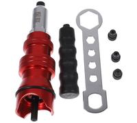 JEWEDECO Electric Rivet Gun Adapter Head Labour-Saving More Efficient Aluminium Alloy Material for Cordless Rivet Tool Compatible with Impact Drill for Riveting Tasks