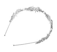 JEWEDECO Elegant Bridal Headband for Wedding Featuring a Silver Rhinestone Star Design Versatile Styling and Comfortable Fit, for Brides and Bridesmaids at Birthday Parties or Weddings