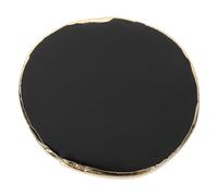 JEWEDECO Elegant Natural Agate Slice Coaster with Gold Edge, Anti-scald Multifunctional Cup Mat for Home Decor and Kitchen Heat Protection