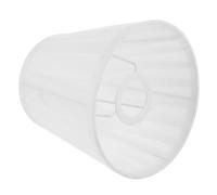 JEWEDECO Elegant White Bedside Lampshade Fabric Table Lampshade Replacement Pleated Light Shade Soften Light for Hotel