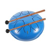JEWEDECO Empty Drum Percussion Instrument Tongue Drum Portable Musical Instrument for Relaxation