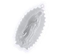 JEWEDECO Epoxy DIY Mold Mary Silicone Mold Creative Mary Shaped Flexible White Silicone for DIY Crafts