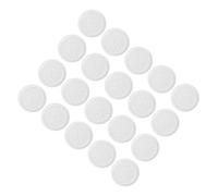 JEWEDECO Eyelash Glue Delay Plates or Messing 20pcs Abs White for Eyelash Extension Work for Beginners
