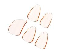 JEWEDECO Fake Nails for Stringed Instruments Finger Protectors PC Guzheng Nails 5pcs Orange Practical Guzheng Practice Not Easy to Deform and Crack Birthday