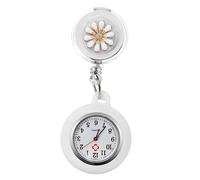 JEWEDECO Fashionable Nurse Watch Clip-on with Dial and Adjustable Weekday, Alloy Hanging Nursing Pocket Watch for Women Nurses, for Nurse's Week or Birthday Gifts