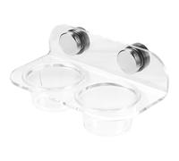 JEWEDECO Feeder Bowl Water Feeder Bowl Magnetic Attachment Easy to Clean Acrylic Plastic Reptile Water Basin Gecko Feeding Ledge for Reptiles and Lizards