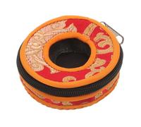 JEWEDECO Finger Cymbals Case Sleeve for Tingsha and Belly Dance Cymbals for Outdoor Activities and Travel Zipper Closure for Secure Storage