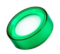 JEWEDECO Finger Wetting Sponge Attached Water Box Wet Finger Pad Anti-Slip Design Efficiency Boost Plastic Sponge Tool for Counting Money Financial Professionals Green
