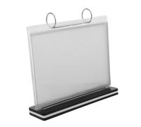 JEWEDECO Flip Photo Frame Plastic Menu Holder with Stand, Desktop Flip Card Stand for Offices, Space-saving, Sl nd Modern Menu Display for Restaurant Tables