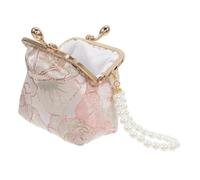 JEWEDECO Floral Embroidery Clutch Purse Women Shoulder Bag with Easy to Carry Design and Cultural Chinese Brocade